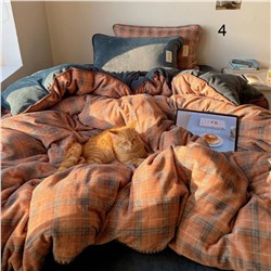 Комплект постельного белья из молочного велюра