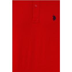 Erkek Kırmızı Basic Polo Yaka Tişört