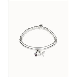 Pulsera bañada en plata de ley