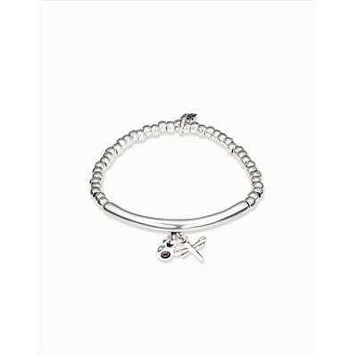 Pulsera bañada en plata de ley