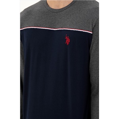 Erkek Antrasit Melanj Pijama Takımı