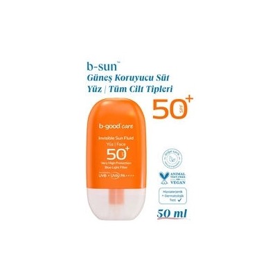 B-good care invisible sunfluid spf 50 Невидимое солнцезащитное молочко 50 мл