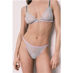 Braga brasileña encaje azul