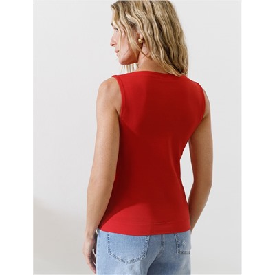 Топ из премиального хлопка с эластаном