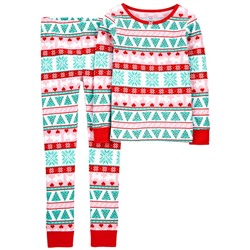 Carter's | Kid 2-Piece Fair Isle Christmas 100% Snug Fit Cotton PJs