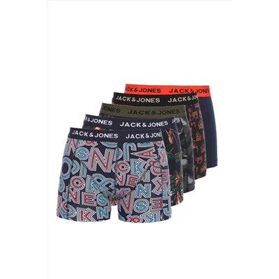 Jack & Jones & Jones Karisik 5'li Boxer Paketi-simon
