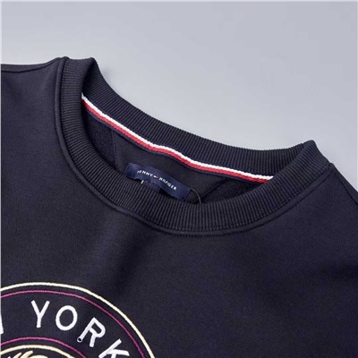 Мужской толстый и удобный свитер из хлопка и бархата ТОММИ ХИЛФИГЕ*Р