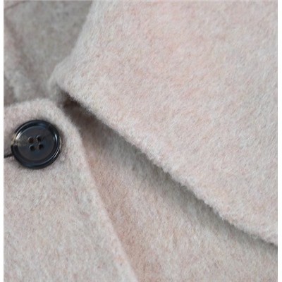 Однобортное свободное шерстяное пальто КО*С