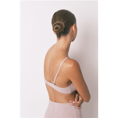 Sujetador triangular algodón beige