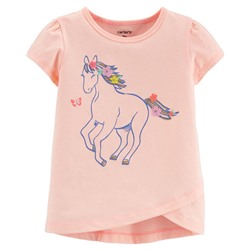 Carter's | Toddler Glitter Butterly Tulip Jersey Tee