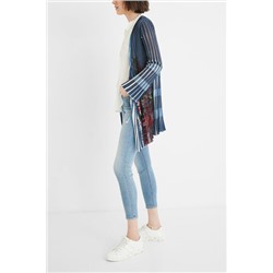 Jersey largo abierto plisado