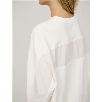 Белый свитшот из хлопка