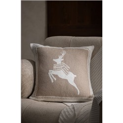 Flore Kırlent Kılıfı - Ekru/Bej - 45x45 cm