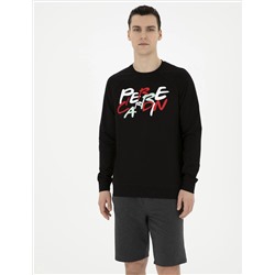 Siyah Regular Fit Sweatshirt
