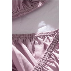 Manon King Size %100 Pamuk Ranforce Lastikli Çarşaf - Gül Kurusu