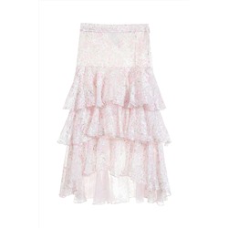 Falda avolantada Rosa pastel