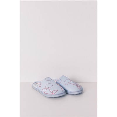 Zapatillas casa azul cerezas