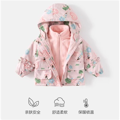 Детская ветровка с флисовой кофтой. Комплект 3 в 1