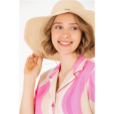 Kadın Pembe Kısa Kollu Gömlek