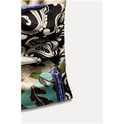PATCHWORK PRINT SATIN TOP