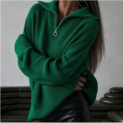 Повседневный женский осенне-зимний  вязаный свитер