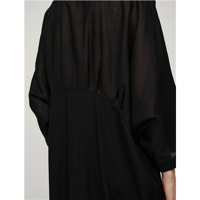 Черное Платье-рубашка