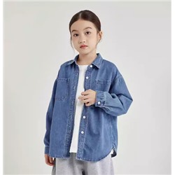 Джинсовая рубашка для девочек