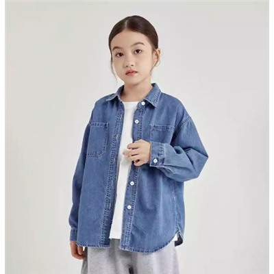 Джинсовая рубашка для девочек