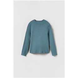 RIBBED KNIT SWEATER