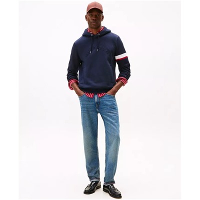 Tommy Hilfiger Men's Stripe Sleeve Hoodie