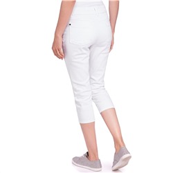 3/4 Damen Slim-Jeans im schlichten Dessin