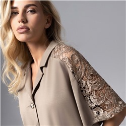 Рубашка комбинированная с кружевом, Стильное дежавю