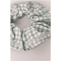 Maxi scrunchie vichy verde