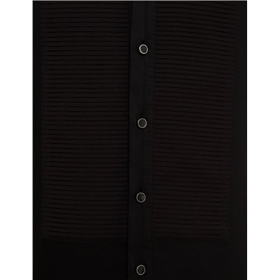 Siyah Slim Fit Smokin Gömlek