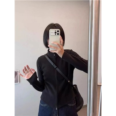 Мягкая утепленная кофта на молнии с двойным флисом в стиле  ЛУЛУЛЕМО*Н