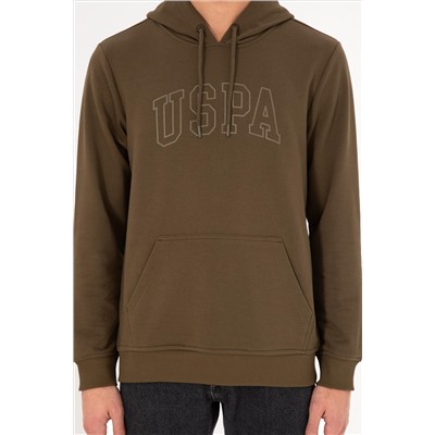 Erkek Haki Basic Sweatshirt
