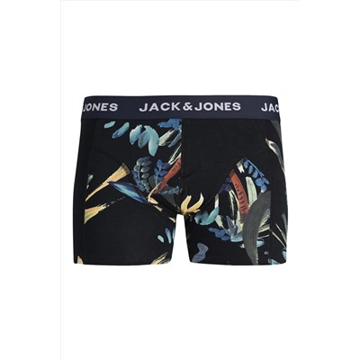 Jack & Jones Jack Jones Jaclouıs Trunks 3 Pack Sn Pls Erkek Lacivert Büyük Beden Boxer 12257400-04