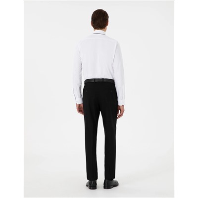Siyah Slim Fit Kumaş Pantolon