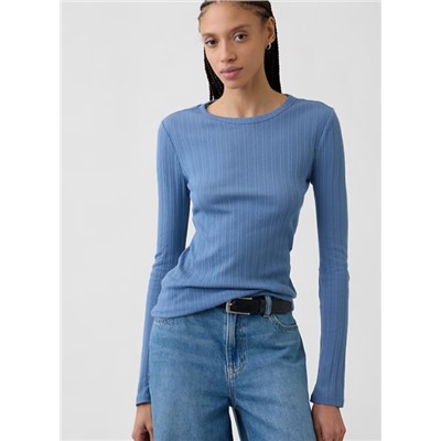 Essential Ribbed Crewneck T-Shirt