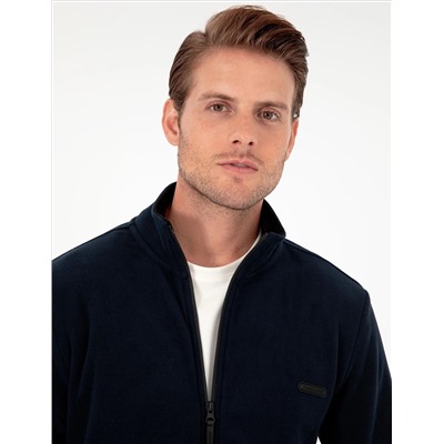 Lacivert Regular Fit Polar Hırka