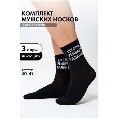 Носки мужские Талант (набор 3 пары)