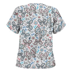 UA Garden of Wonder Royal Print Scrub Top