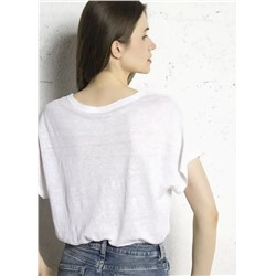 Женская футболка из смеси льна, экспорт  Цена на бирке 85 💶 Petit*a