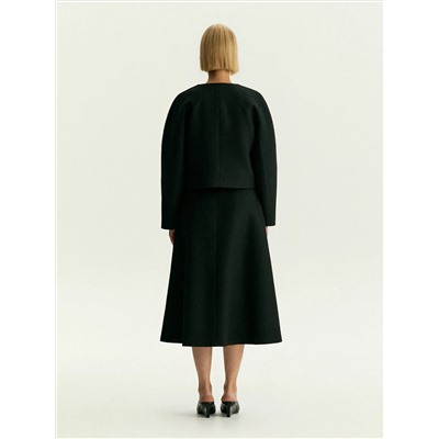 Жакет прямого кроя из костюмной шерсти, Жакет ML884/park