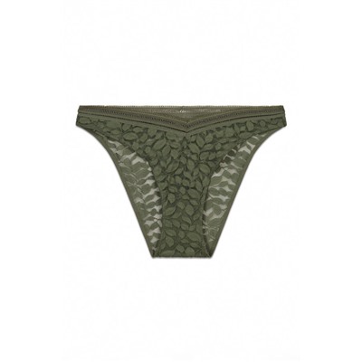 Braga clásica encaje cintura "V" kaki