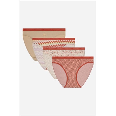 Pack 4 bragas estampadas