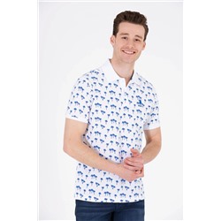 Erkek Saks Polo Yaka Tişört