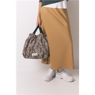 Bolso reversible nylon animal print
