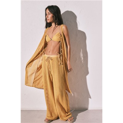 Pantalón largo crochet multicolor