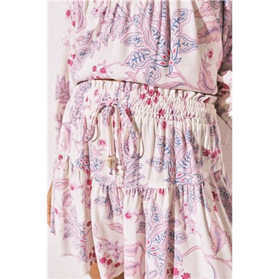 Conjunto falda y camisola estampadas